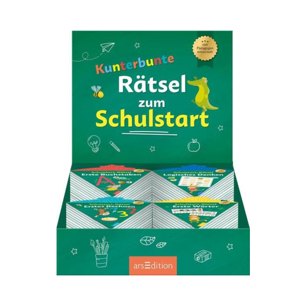40 Stück Ars Edition Kinderbuch Schulstart Rätsel  Ars Edition