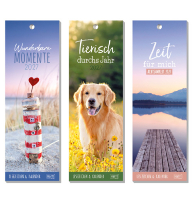 Lesezeichenkalender 2027 sort.