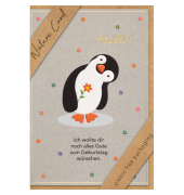 Geburtstagskarten 69-3053 Pinguin mehrfarbig