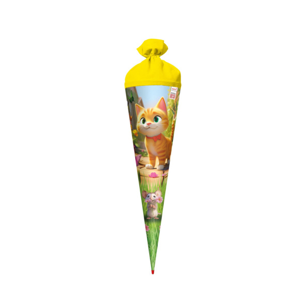 Roth Schultüte 677548, Miez und Maus, 70cm, rund 4028279414041 Roth