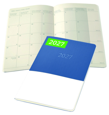 Monatsplaner Heft 2027 A5 dunkelblau