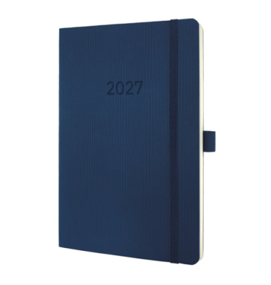 Buchkalender C2732, Conceptum, dunkelblau, 1 Woche / 2 Seiten, 13,5x21cm (ca. A5), 2027