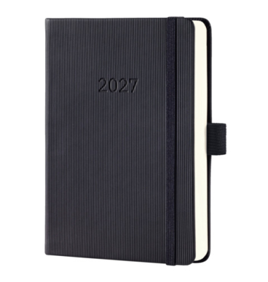 Buchkalender 2027 A6 schwarz