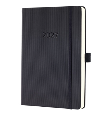 Buchkalender 2027 A5 schwarz