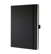 Buchkalender C2718, Conceptum, schwarz, 1 Woche / 2 Seiten, 22,5x31,5cm (ca. A4+), 2027
