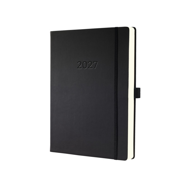 Sigel Buchkalender C2704, Conceptum, schwarz, 1 Tag / 1 Seite, 22,5x31,5cm (ca. A4+), 2027 4004360766312 Sigel