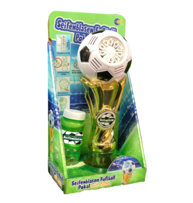 Seifenblasenmaschine Fu&szlig;ballpokal