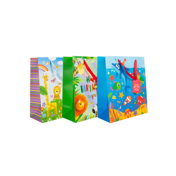 12 Stück Donau Geschenktasche 58658, Kind Tiere, 260mm x 320mm 9004546586593 Donau