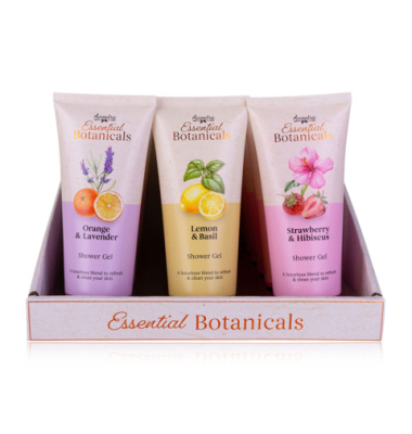 Duschgel Essential Botanicals sortiert