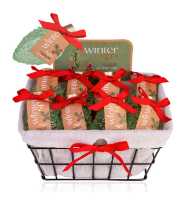 Duschgel 8163402 Winter Spa Zapfen, Fresh Pine & Winter Berries, 60 ml, Flaschen im Korbdisplay