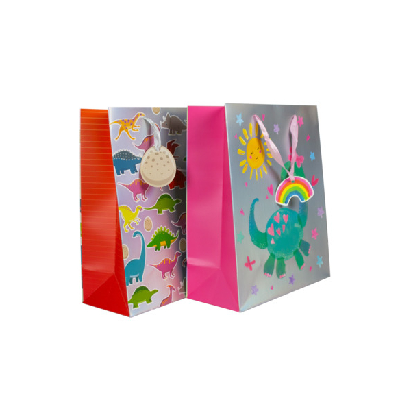 12 Stück Donau Geschenktasche 58657, Kind Dino, 260mm x 320mm 9004546586579 Donau