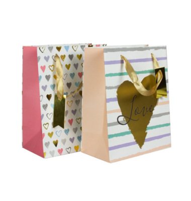 Geschenktasche 58668, Herzen, 180mm x 230mm