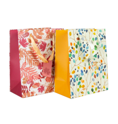 Geschenktragetasche Herbst Bl&auml;tter