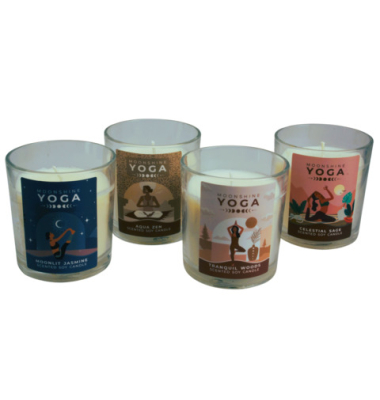 Duftkerze im Glas Moonshine Yoga sort.