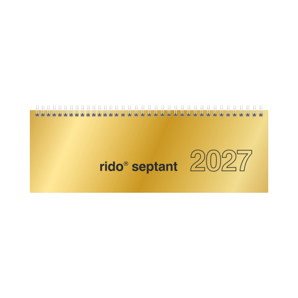 5 x Rido Schreibtischquerkalender Septant 30,5x10,5cm 1 Woche/2 Seiten