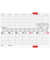 Schreibtischquerkalender 70-36 121 917, septant, 1 Woche / 2 Seiten, 30,5x10,5cm (quer), 2027