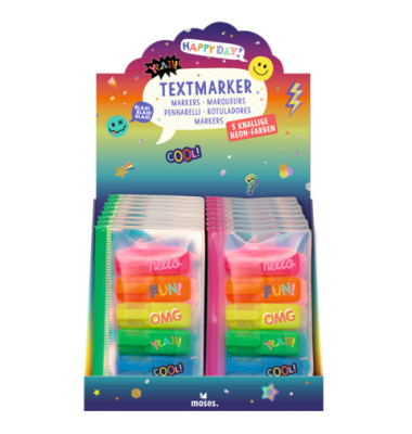 Textmarker Happy Day Neon