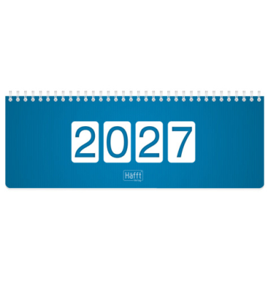 Tischkalender B&uuml;ro&Freizeit 2027 k.blau