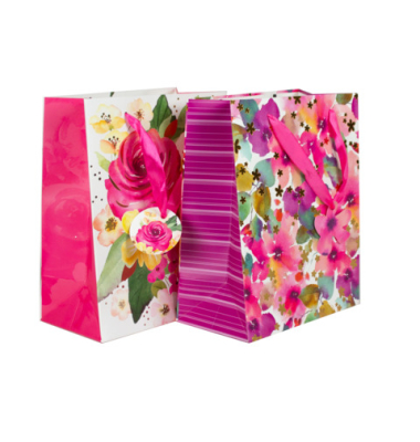 Geschenktragetasche Blumen sortiert