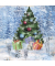 Weihnachtsservietten 227341 / Weihnachtsbaum/Geschenke/Winterwald, 3-lagig, 33x33cm