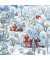 Weihnachtsservietten 227354 / H&auml;user im Winterwald, 3-lagig, 33x33cm
