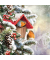 Motivservietten Weihnachten 32519100 / Rotkehlchen, 3-lagig, 25x25cm