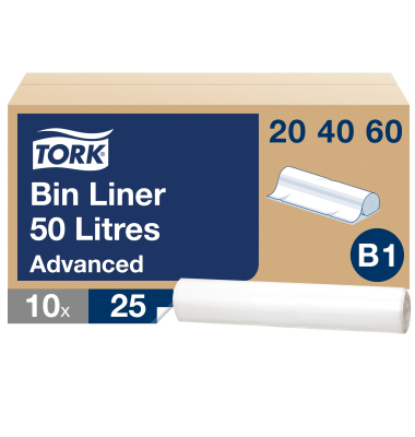 M&uuml;llbeutel 204060, transparent, 50 Liter