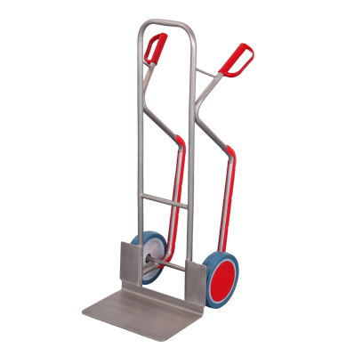 Edelstahlrohrkarre Vollgummi 570x655x1315mm