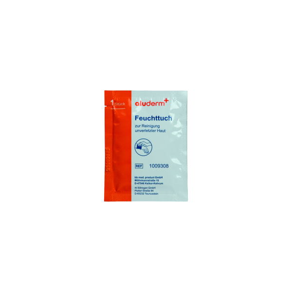 aluderm Feuchttücher 1009308, 6x8cm (BxL) 4007944003926 aluderm