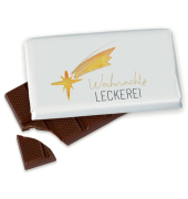 Schokolade 40g, Premiumvollmilchschokolade Motiv Weihnachtsleckerei