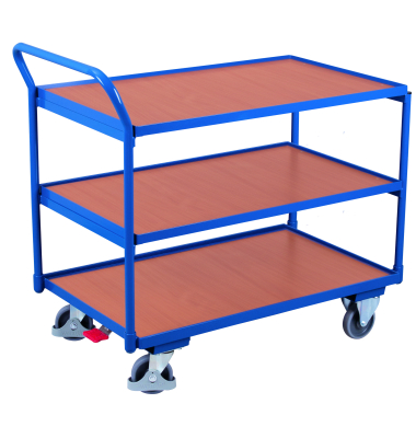 Tischwagen 3Fl&auml;chen 975x525x1010mm&nbsp;bl