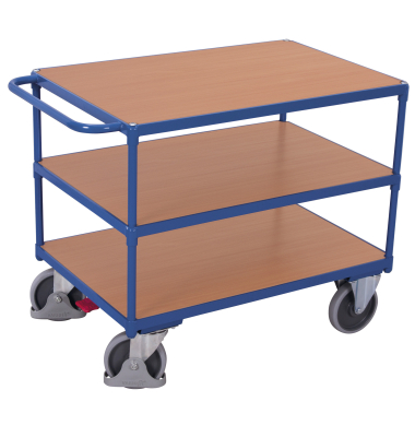 Tischwagen 3Fl&auml;chen schwer 1390x800x920mm&nbsp;bl