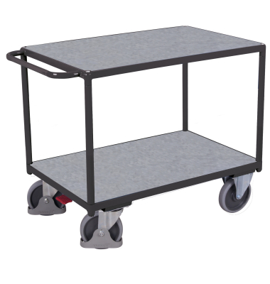 Tischwagen 2Fl&auml; Zink schwer 1190x700x920mm&nbsp;an