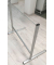 Spuckschutz transparent 80x65cm Sicherheitsglas mit Durchreiche auf 20cm H&ouml;he Aufsteller