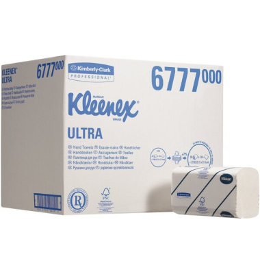Handt&uuml;cher Kleenex Ultra Interfold wei&szlig;, f&uuml;r Spender 6945,6956,7171,8971