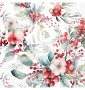 Motivservietten 32520955 / Winterbeeren, 3-lagig, 25x25cm