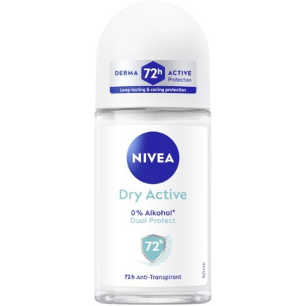 Nivea Deoroller Dry Active 50ml 0000042467809 Nivea 50 Milliliter