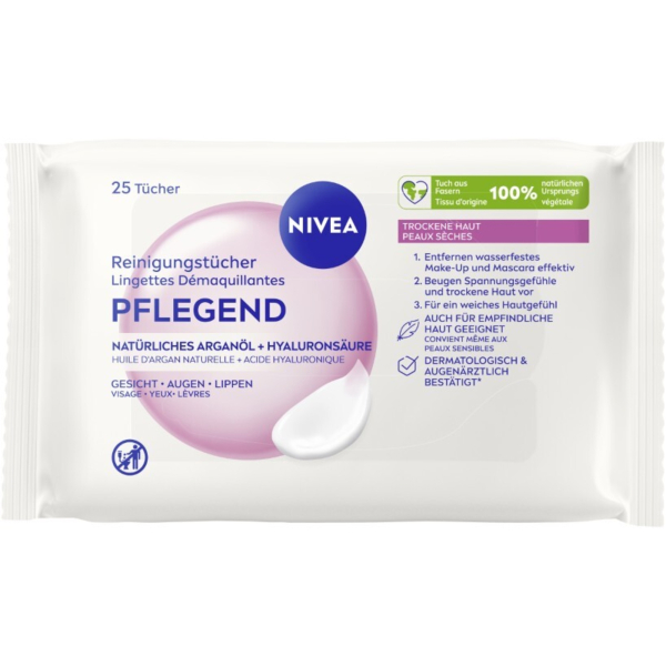 Nivea Reinigungstuch pflegend 25St 4006000213088 Nivea 25 Stück