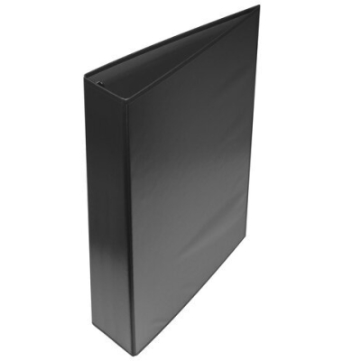 Ringbuch K-1540, A4 4 Ringe 40mm Ring-&Oslash; Karton schwarz