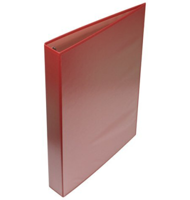 Ringbuch K-1523, A4 4 Ringe 25mm Ring-&Oslash; Karton rot