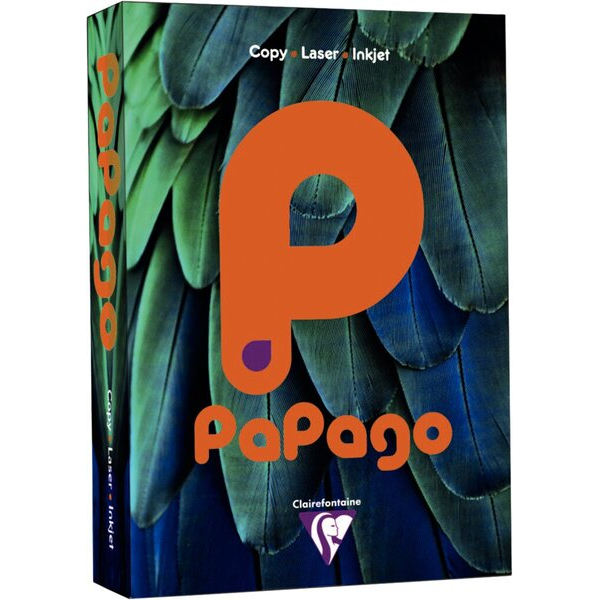 Clairefontaine Kopierpapier Papago 21205C orange 80g 3329680212051 Clairefontaine