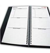 Fristenkalender 2019 TK2, schwarz, A5, Ma&szlig;: 105 x 297