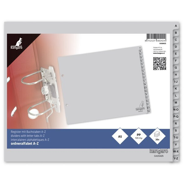 Alpedia Kunststoffregister G420AZS 8712127002424 Alpedia