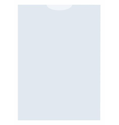 Ausweish&uuml;lle A6 PP 120mic transparent genarbt 25 St&uuml;ck