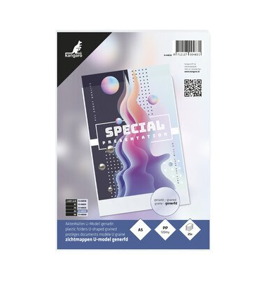Ausweish&uuml;lle A5 PP 120mic transparent genarbt 25 St&uuml;ck