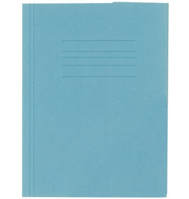 Jurismappe - 210404, A4 Folio blau Recyclingkarton 240g, mit 3 Einschlagklappen