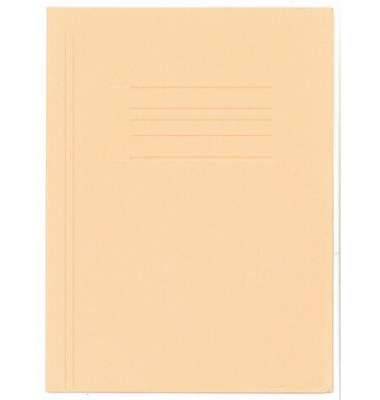 Jurismappe - 210408, A4 Folio chamois Recyclingkarton 240g, mit 3 Einschlagklappen