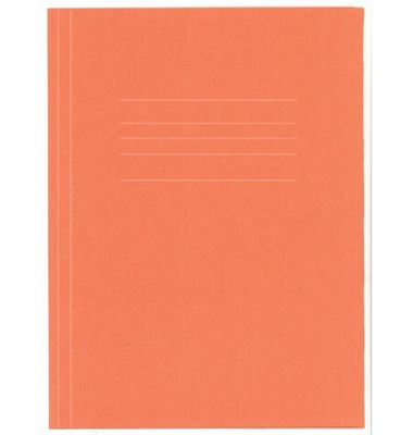 Jurismappe - 210406, A4 Folio orange Recyclingkarton 240g, mit 3 Einschlagklappen
