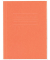 Jurismappe - 210406, A4 Folio orange Recyclingkarton 240g, mit 3 Einschlagklappen