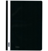 Schnellhefter Kangaro Standard-PP Einfarbig K-22042, A4, schwarz, Kunststoff, -, Vorderdeckel transparent